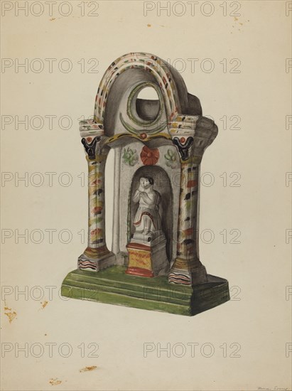 Pa. German Chalkware Shrine, c. 1939. Creator: Mina Lowry.