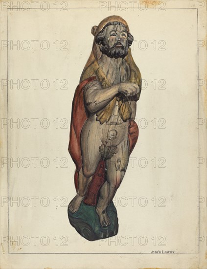 Figurehead: Hercules, c. 1940.