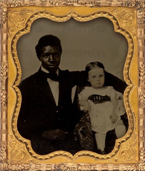 Portrait of a Man with Child, 1850s.