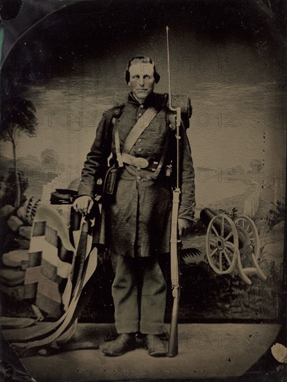 Portrait of a Civil War Soldier, 1860s.