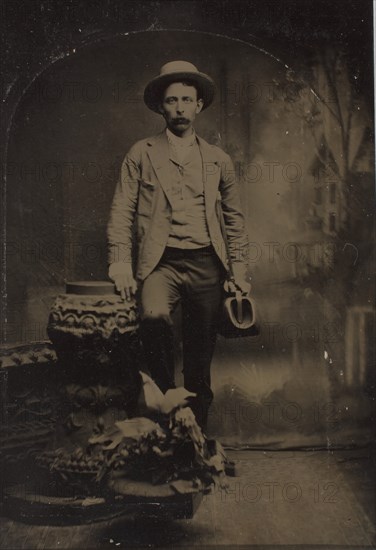 Dr. J. A. Marshall, Physician & Surgeon, Williamsburg, Indiana, c. 1865.