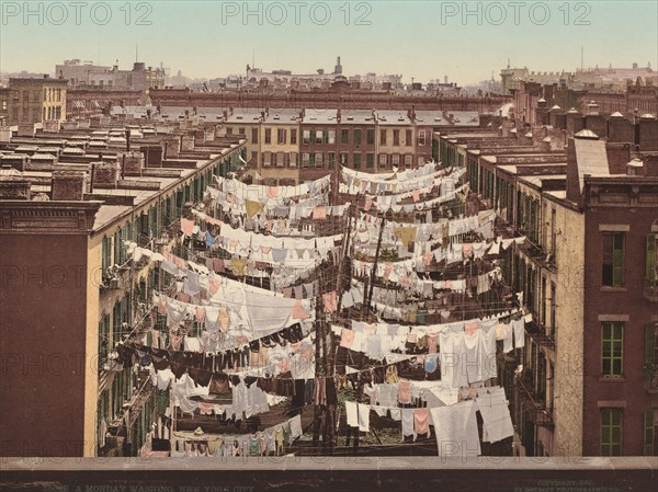 A Monday Washing, New York City, published 1900.