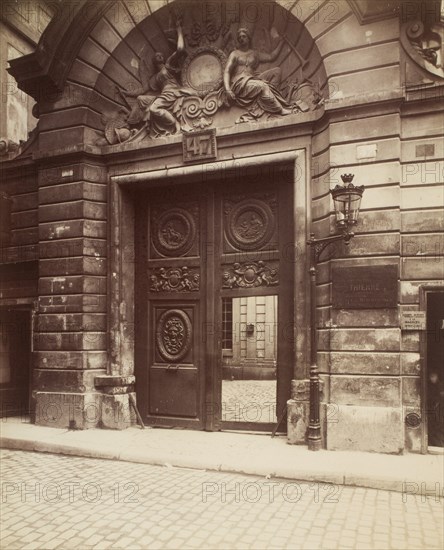 Hôtel des Ambassadeurs de Hollande, 47 rue Vieille-du-Temple, 1900.