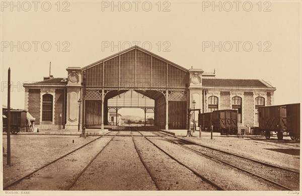 Toulon, Gare (Toulon, Train Station), 1861 or later.