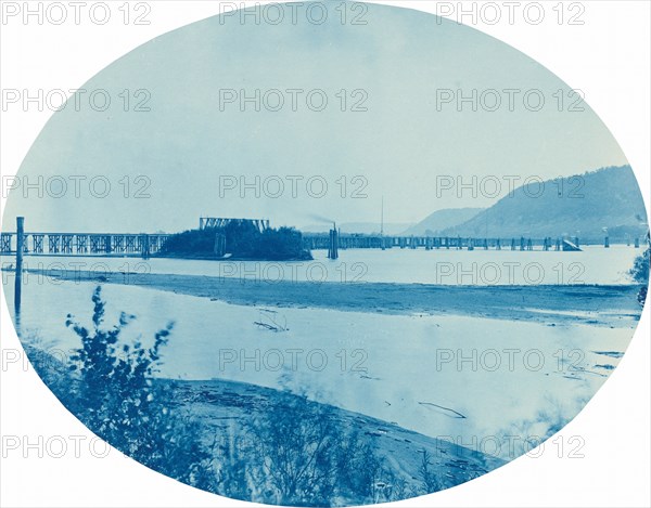 Ponton Bridge at Read's Landing, Minn., 1885.