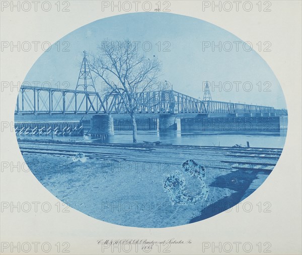 C.M. & St. P. RR Bridge at Sabula, Ia., 1885.
