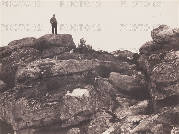 Gorges de Franchard - Forêt de Fontainebleau (Franchard Gorges ? Fontainebleau Forest), October 20, 1863.