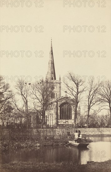 Church from a River Bank, 1850s.