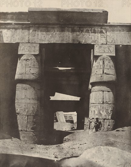 Thebes: Karnak, Portique de Temple de Khons, 1850.