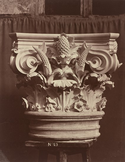 Ornamental Sculpture from the Paris Opera House (Column Fragment), 1865/1874.
