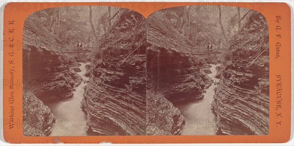 Watkins Glen Scenery, Shadow Gorge, c. 1860.