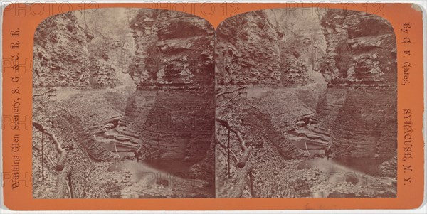 Watkins Glen Scenery, Spiral Gorge, c. 1860.