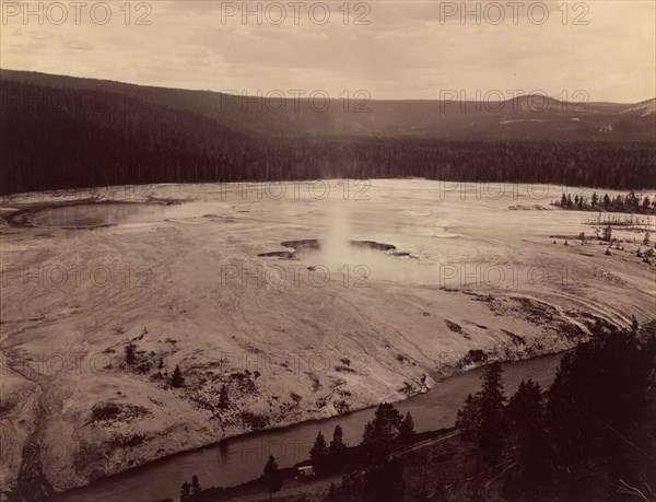 Hell's Half Acre, Firehole River, 1884.