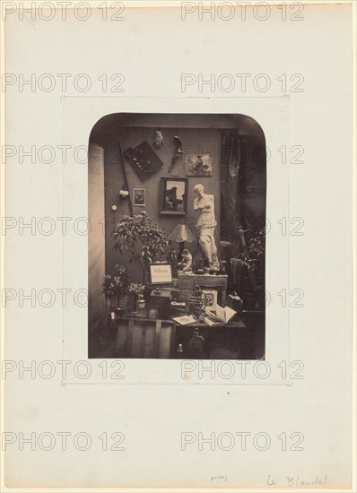 Décor d'atelier, nature morte, c. 1855.