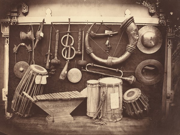 Still Life of Musical Instruments, c. 1863.