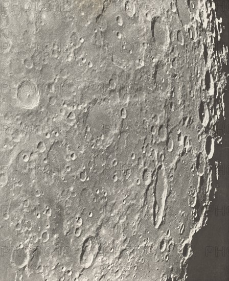 Photographie Lunaire Blancanus - Tycho - Schiller, 1899.