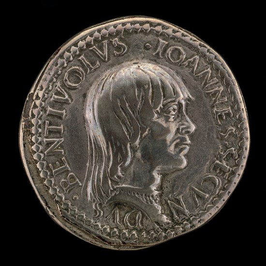 Giovanni II Bentivoglio, 1443-1509, Lord of Bologna 1462-1506 [obverse]. Attributed to Francesco Francia.
