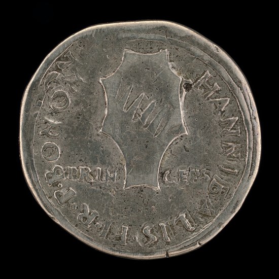Shield of Bentivoglio [reverse]. Attributed to Francesco Francia.