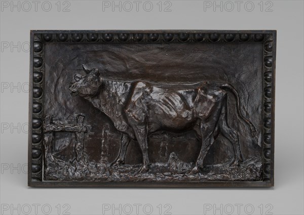 Cow Lowing over a Fence, model c. 1845/1864, cast possibly by 1865.