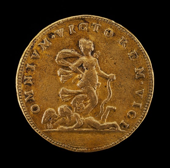 Trampling on Cupid [reverse], c. 1525.