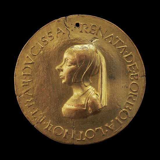 Renée de Bourbon, died 1539, Wife of Antoine, Duke of Lorraine and Bar, 1515 [reverse], early 16th century.