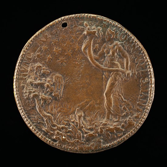 Figure Carrying a Cornucopia [reverse], 1552 or after.