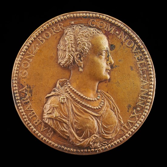 Barbara Borromeo, died 1572, Wife of Camillo Gonzaga 1555 [obverse], 1555.