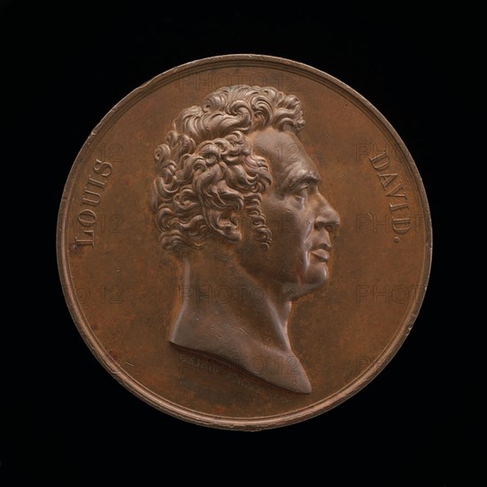 Jacques-Louis David, 1748-1825, Painter [obverse], 1820.