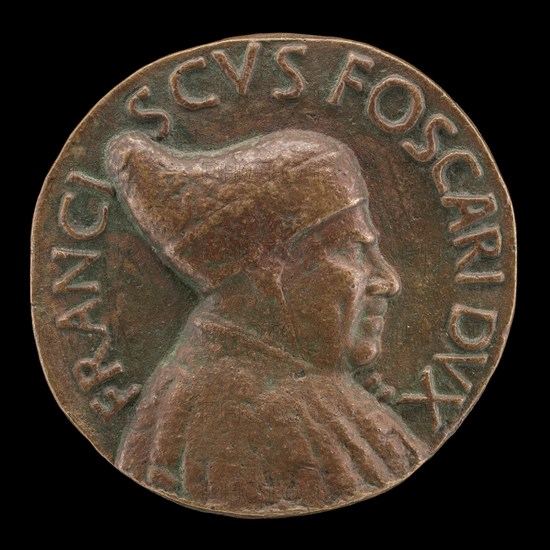 Francesco Foscari, c. 1374-1457, Doge of Venice 1423 [obverse], probably c. 1457.