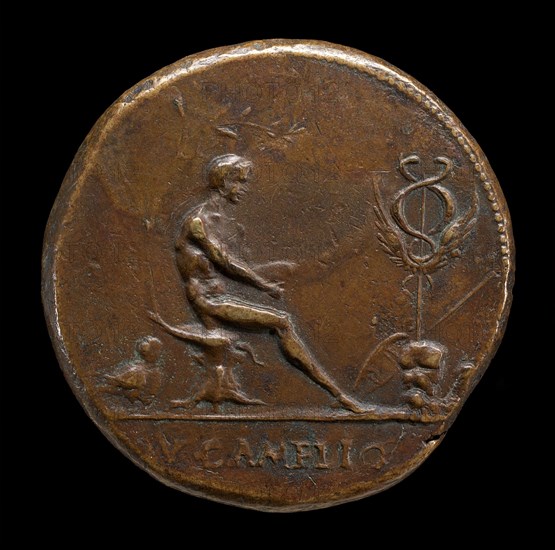 Male Figure and Winged Caduceus [reverse], probably c. 1510/1530.