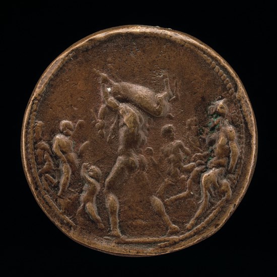 Classical Subject: Male Figure Carrying a Stag [obverse], 1470/1530.