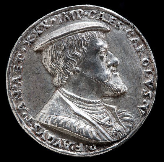 Charles V, 1500-1558, King of Spain 1516-1556, Holy Roman Emperor 1519 [obverse], 1530.