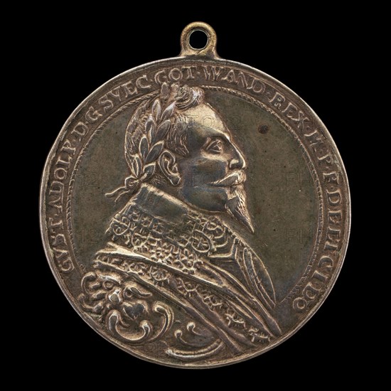 Gustavus II Adolphus, 1594-1632, King of Sweden 1611 [obverse], possibly c. 1620.