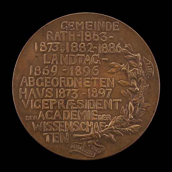 Inscription [reverse], 1897.