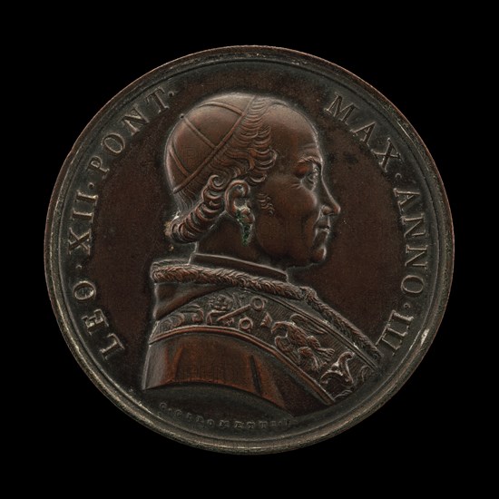 Leo XII (Annibale della Genga, 1760-1829), Pope 1823 [obverse], 1825.