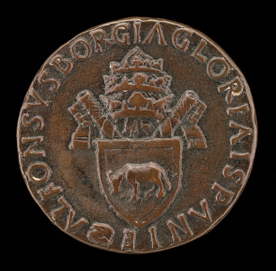 Borgia Arms with Tiara [reverse].