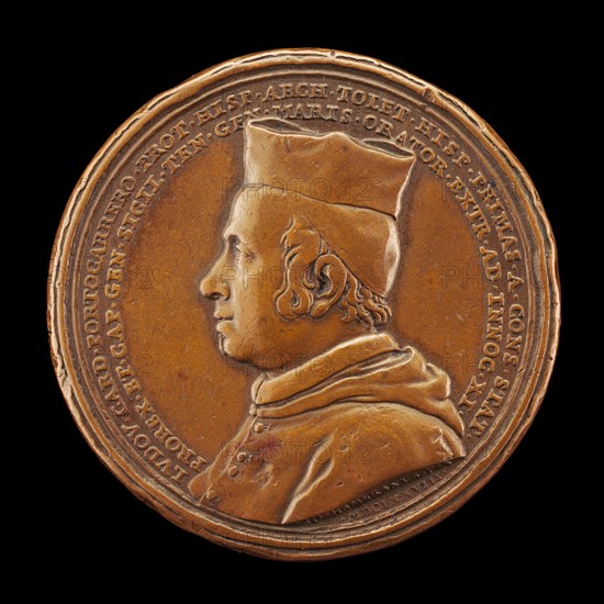 Luis Manuel Fernandez de Portocarrero, 1629-1709, Cardinal 1669, Archbishop of Toledo 1677, Viceroy of Sicily 1677-1678 [obverse], 1678.