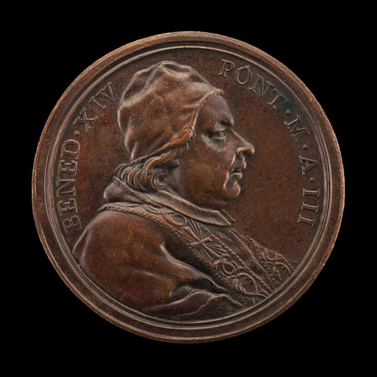 Benedict XIV (Prospero Lorenzo Lambertini, 1675-1758), Pope 1740 [obverse], 1743.