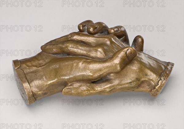 Clasped Hands of Robert Browning and Elizabeth Barrett Browning, model 1853.