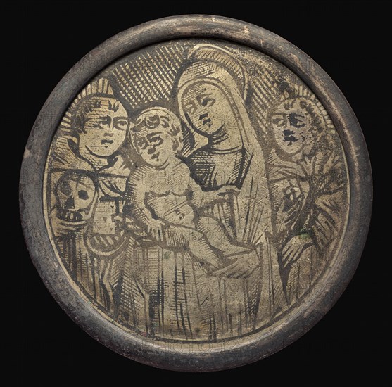 Virgin and Child between Two Religious.