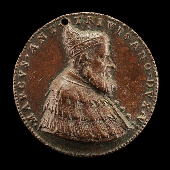 Marcantonio Trevisan, c. 1475-1554, Doge of Venice 1553 [obverse], 1554.