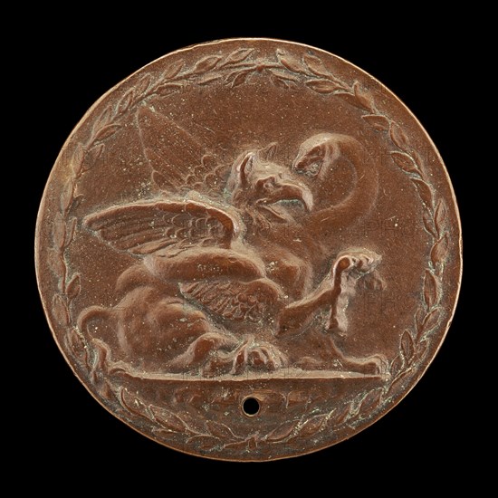 Griffin and Serpent Fighting [reverse], c. 1540.