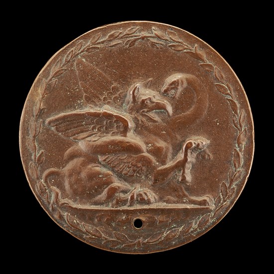 Griffin and Serpent Fighting [reverse], c. 1540.
