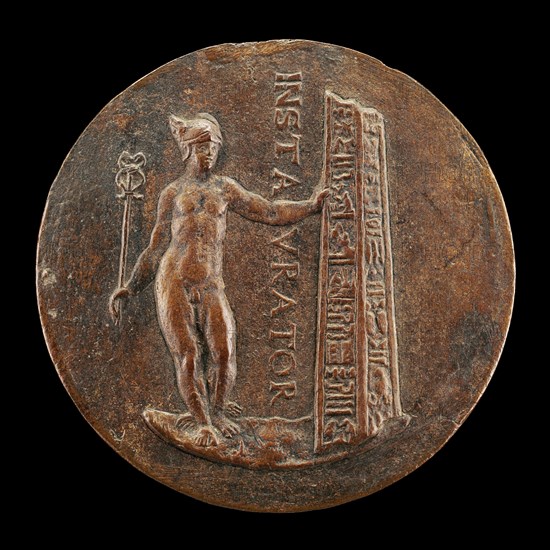 Mercury and a Broken Obelisk [reverse], c. 1545/1550.