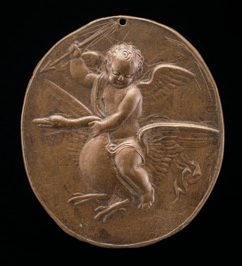 Cupid on a Flying Swan, late 16th century.
