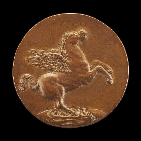 Pegasus on the Fountain Hippocrene [reverse], 1537/1547. Attributed to Benvenuto Cellini.