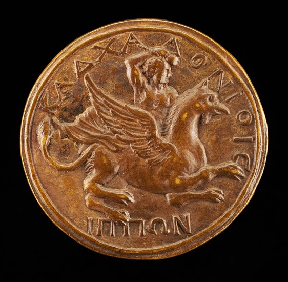 Antinous on a Griffin [reverse], probably 1500/1599. Probably Italian.