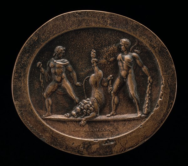 Hercules and the Nemean Lion, 18th century.
