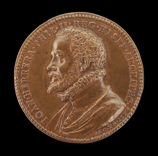 Juan de Herrera, c. 1530-1597, Architect of the Escorial [obverse], 1578.