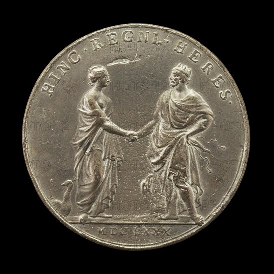 Juno Sealing Marriage Pact with Jupiter [reverse], 1680.